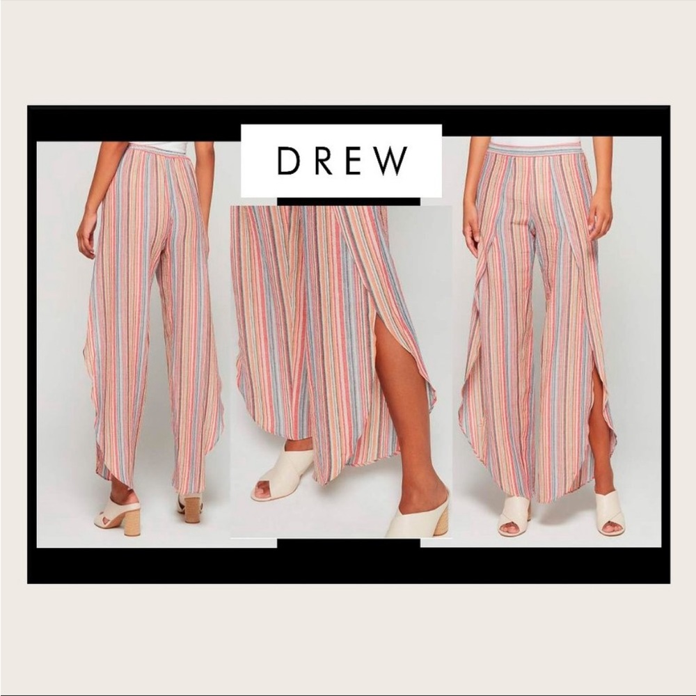 Drew Stripped Slit Beach Pants